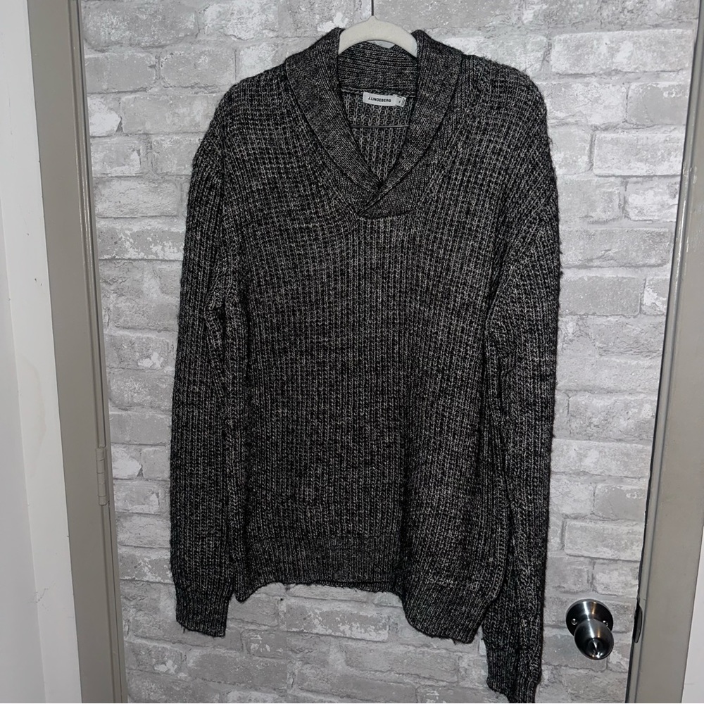 COPY - J.Lindeberg shawl collar wool sweater sz XL #O1